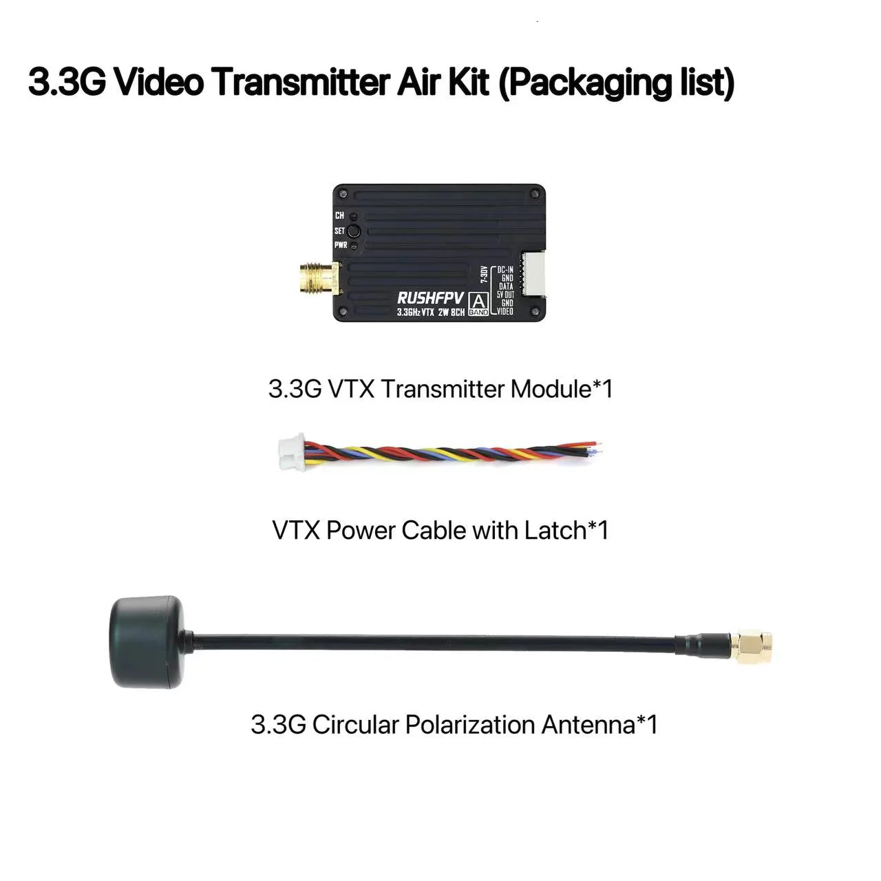 Fpv Drone Vtx - RUSHFPV 3.3G 2W VTX Trasmettitore FPV