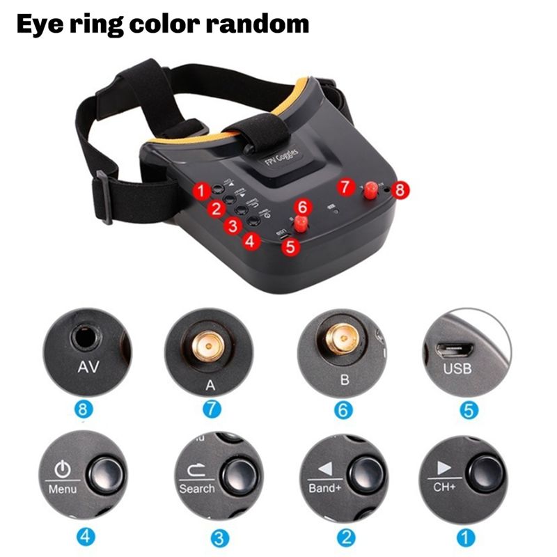 ABKQ-High-Quality VR009 Occhia - Fpv Drone Goggles recensione e prezzo