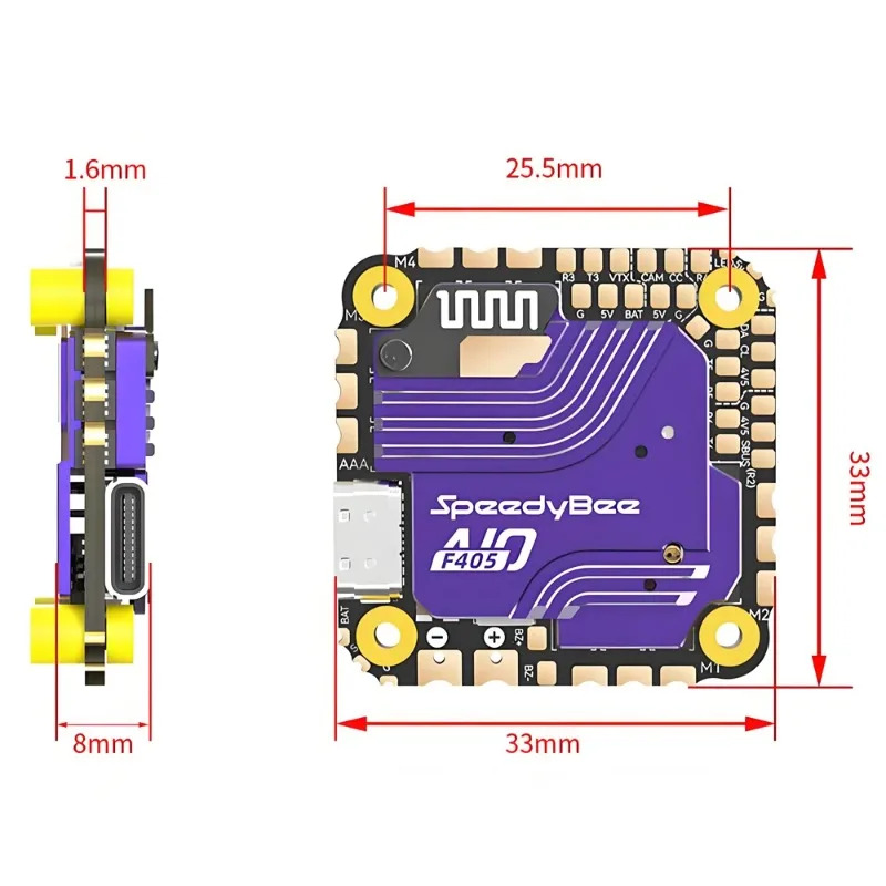 SpeedyBee F405 AIO Flight Cont - Fpv Drone Esc recensione e prezzo